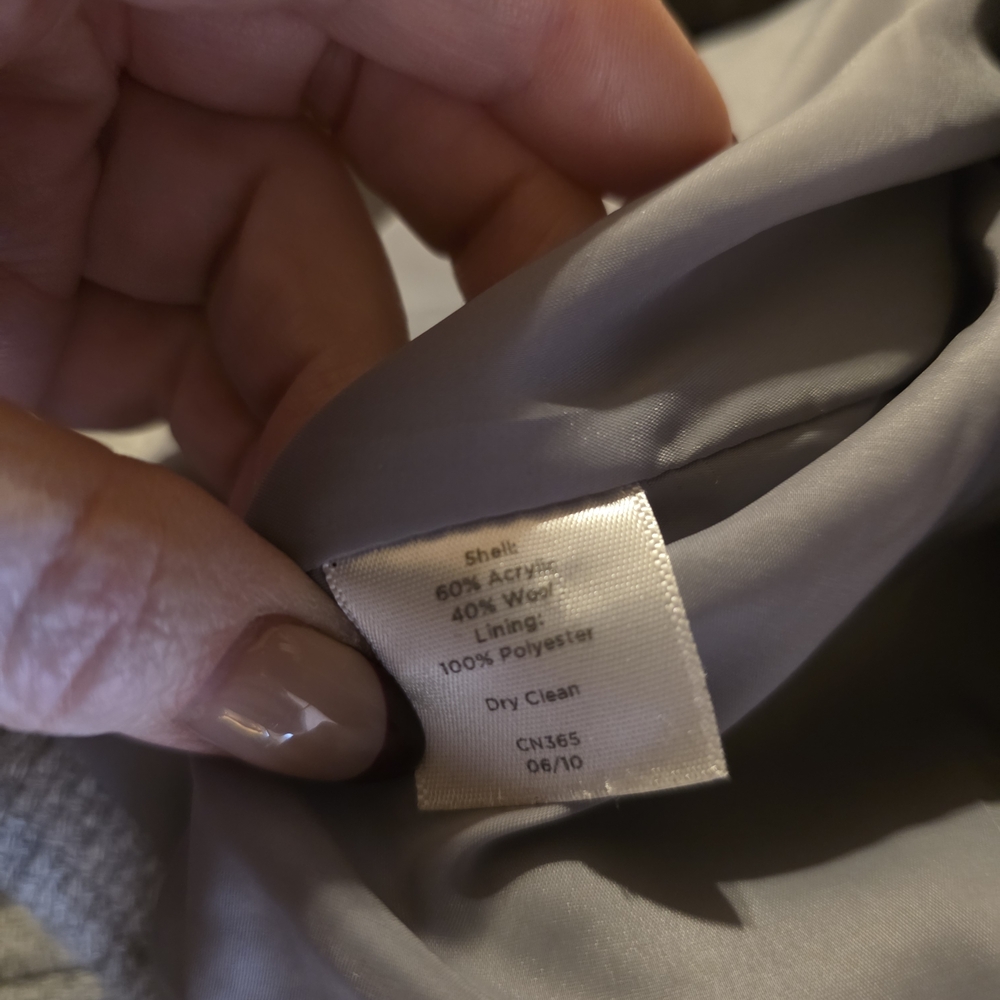 Gray Tweed Women's Button Front Jacket - image 6